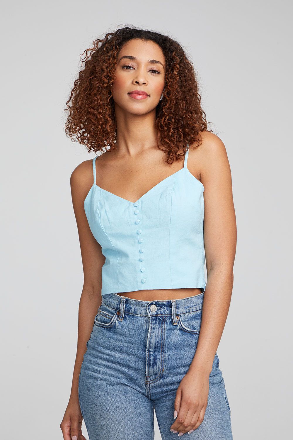 Cara Tank Top - Clear Sky sold by Chaser product image thumbnail 3
