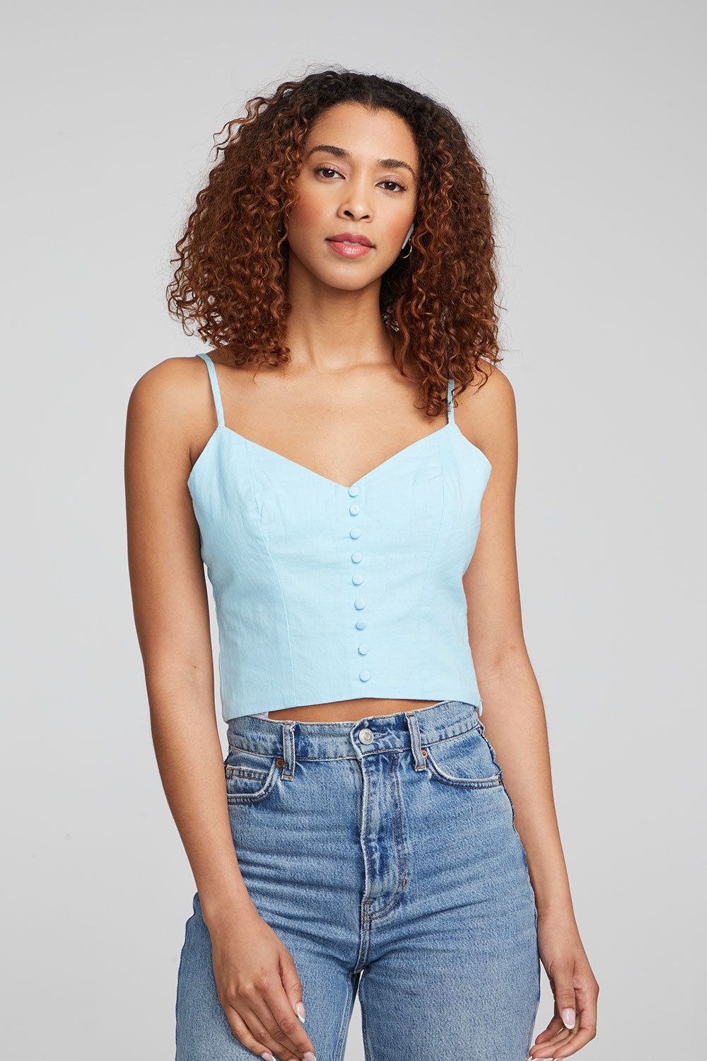 Cara Tank Top - Clear Sky sold by Chaser