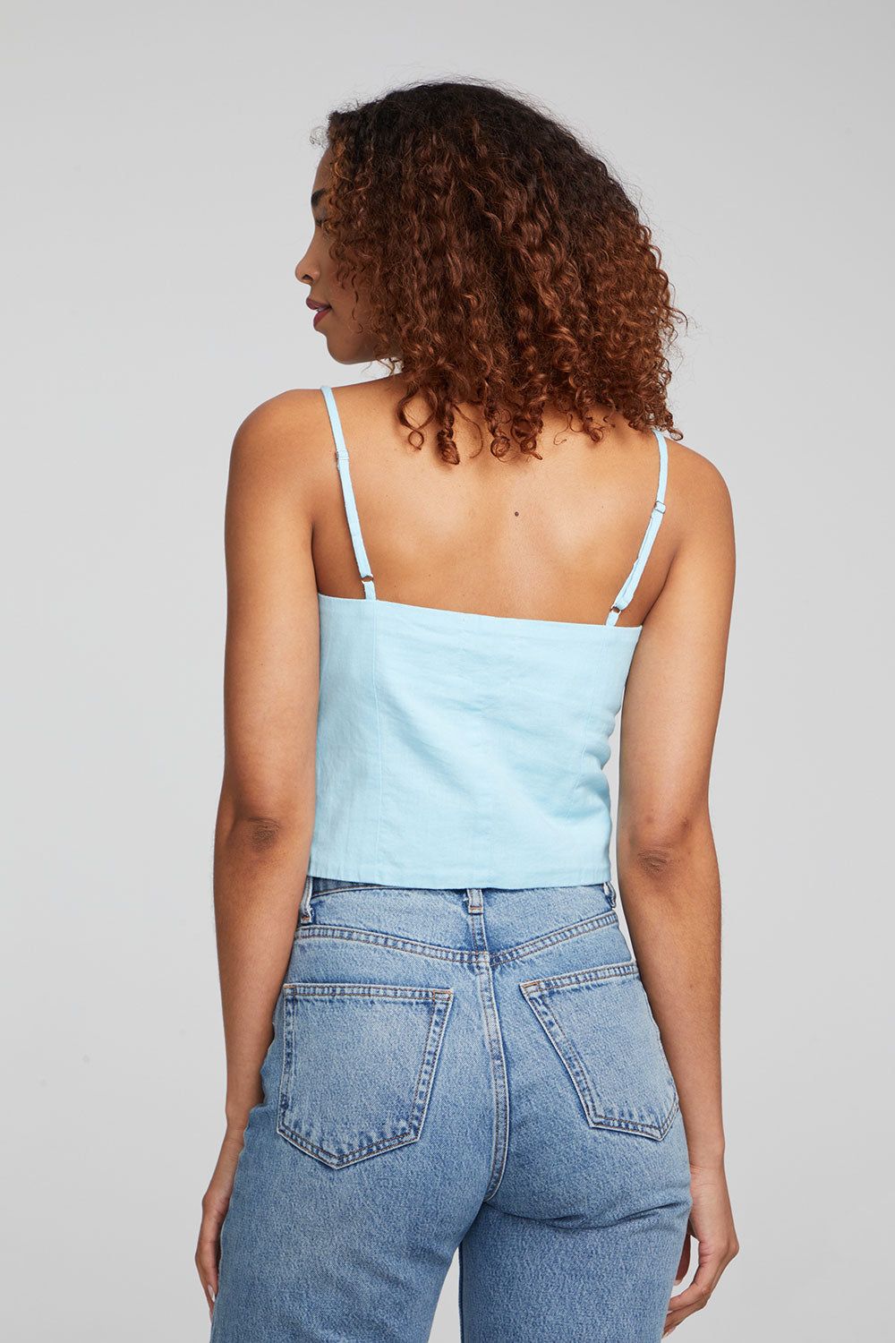 Cara Tank Top - Clear Sky sold by Chaser product image thumbnail 4
