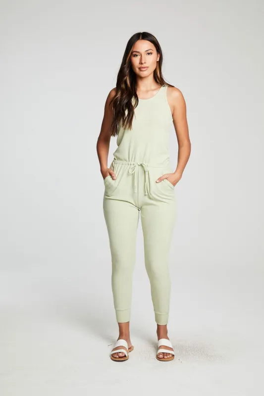 Recycled Cozy Rib Low Back Tank Jumpsuit sold by Chaser