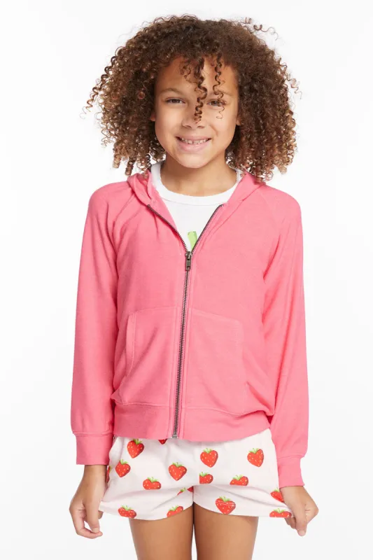 Alana Orchid Girls Zip Up Hoodie sold by Chaser