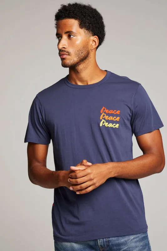 Peace Script Mens Tee sold by Chaser