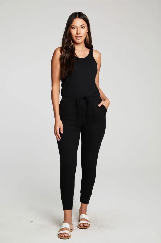 Recycled Cozy Rib Low Back Tank Jumpsuit made by Chaser