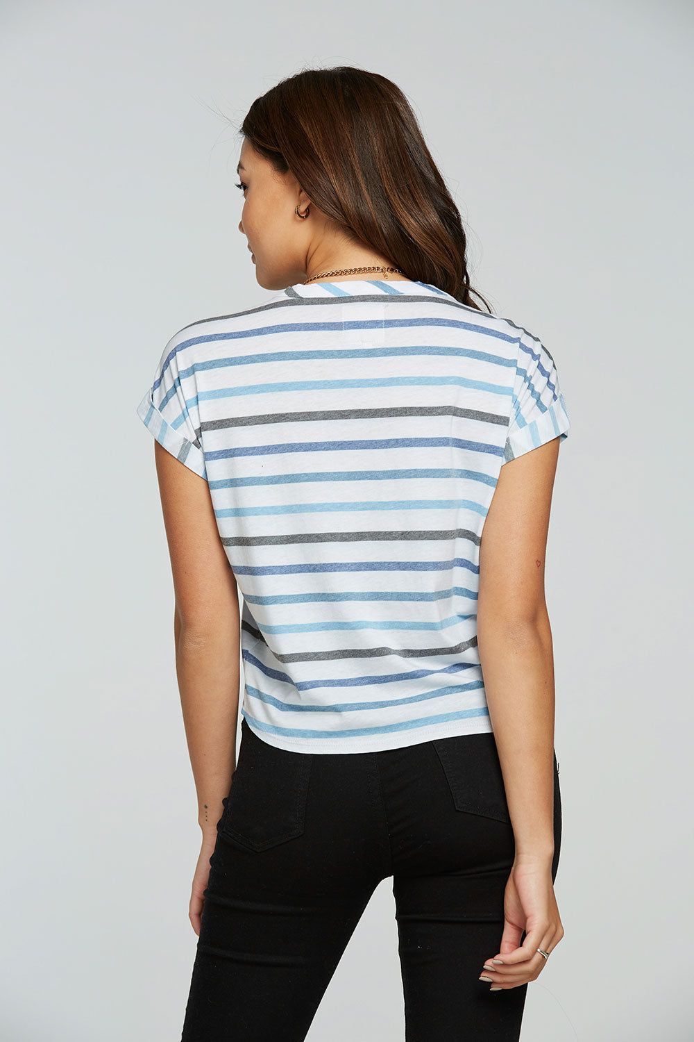 Recycled Vintage Jersey Drop Shoulder Rolled Short Sleeve Tee sold by Chaser product image thumbnail 2