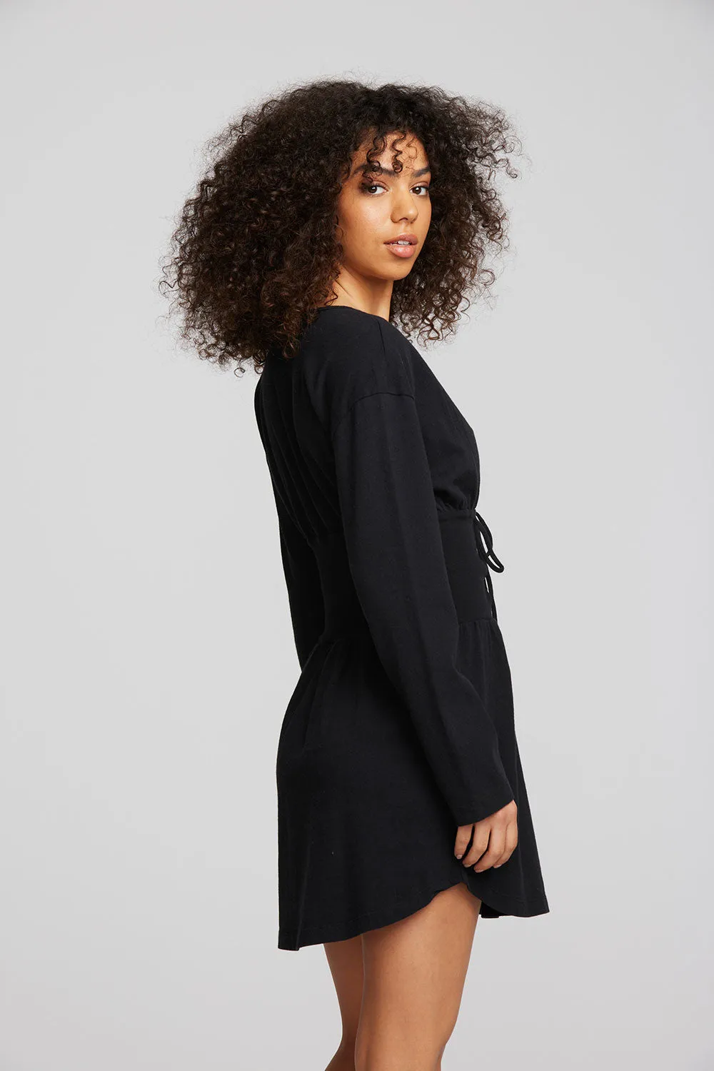 Coast Cotton Jersey Long Sleeve Mini Dress sold by Chaser product image thumbnail 5