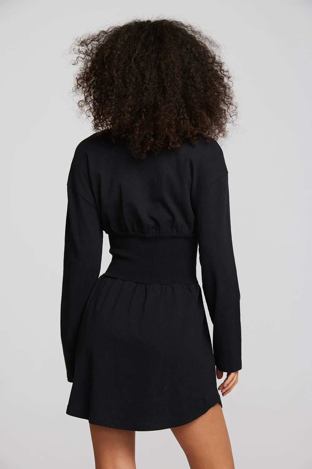 Coast Cotton Jersey Long Sleeve Mini Dress sold by Chaser product image thumbnail 3