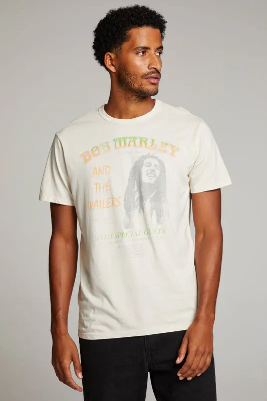 Bob Marley On Stage Mens Tee sold by Chaser