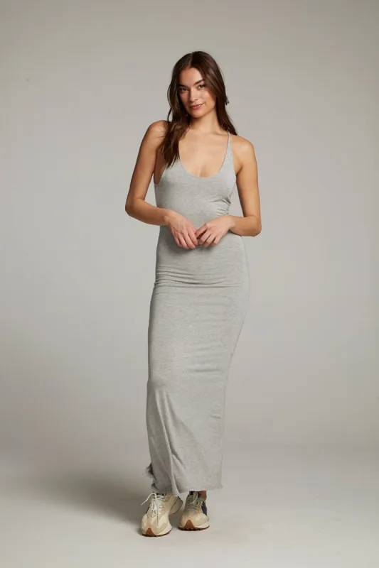 Panther Heather Grey Maxi Dress sold by Chaser