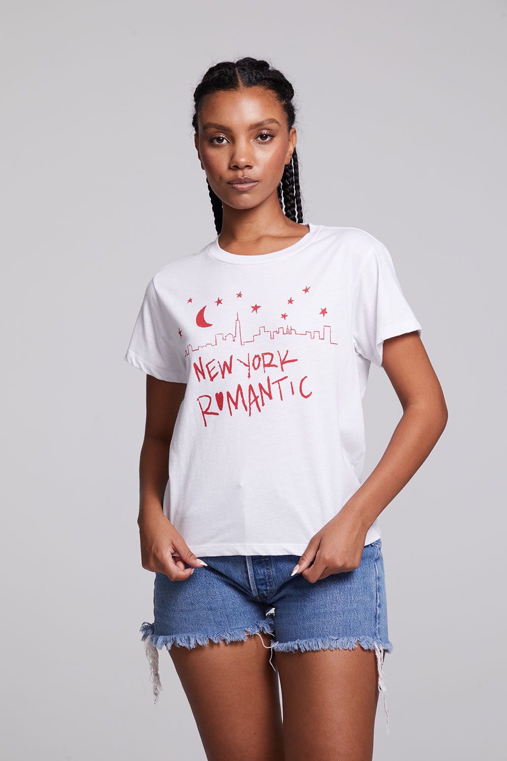 New York Romantic Crew Neck Tee sold by Chaser product image thumbnail 4
