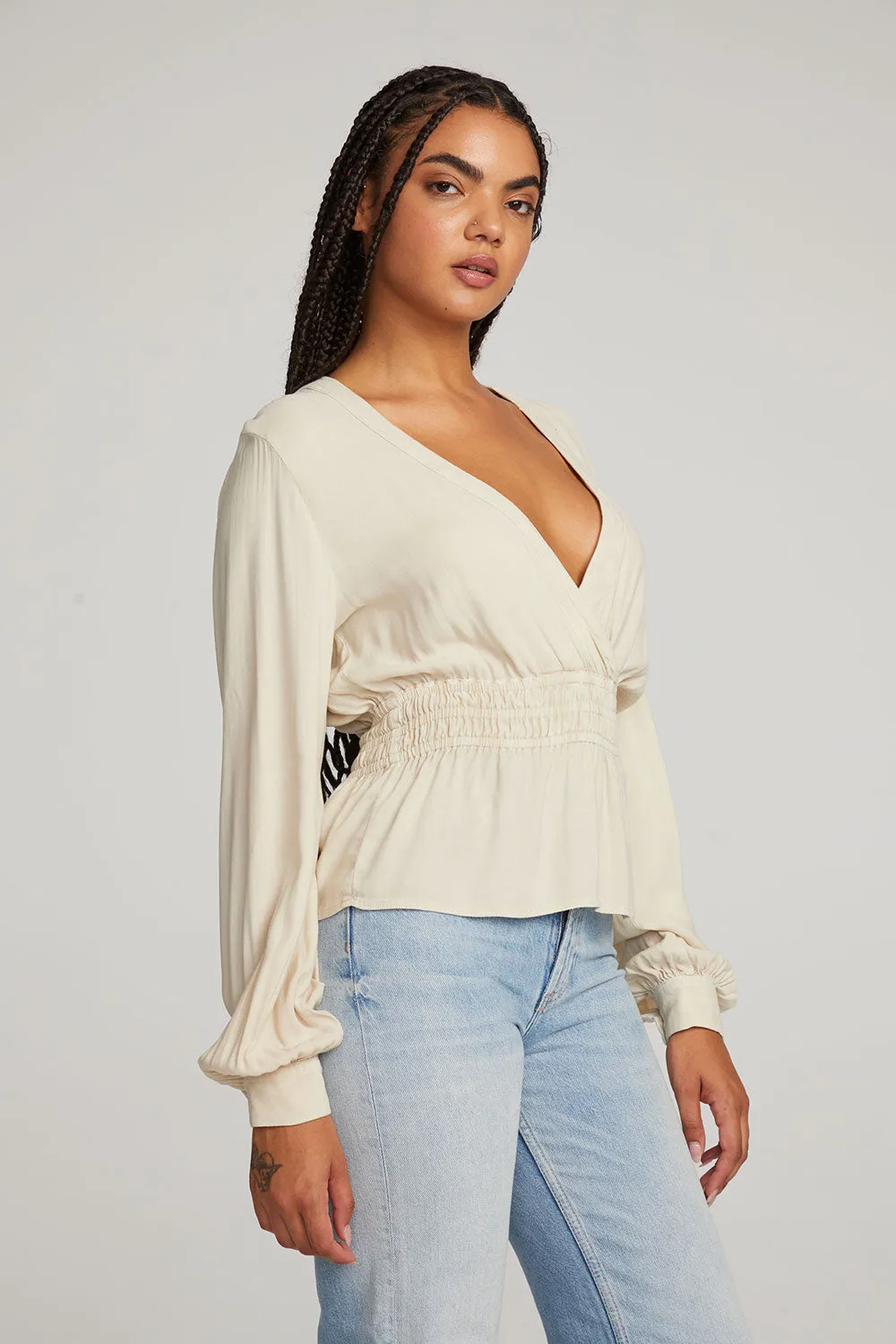 Liberty Bark-White Blouse sold by Chaser product image thumbnail 2