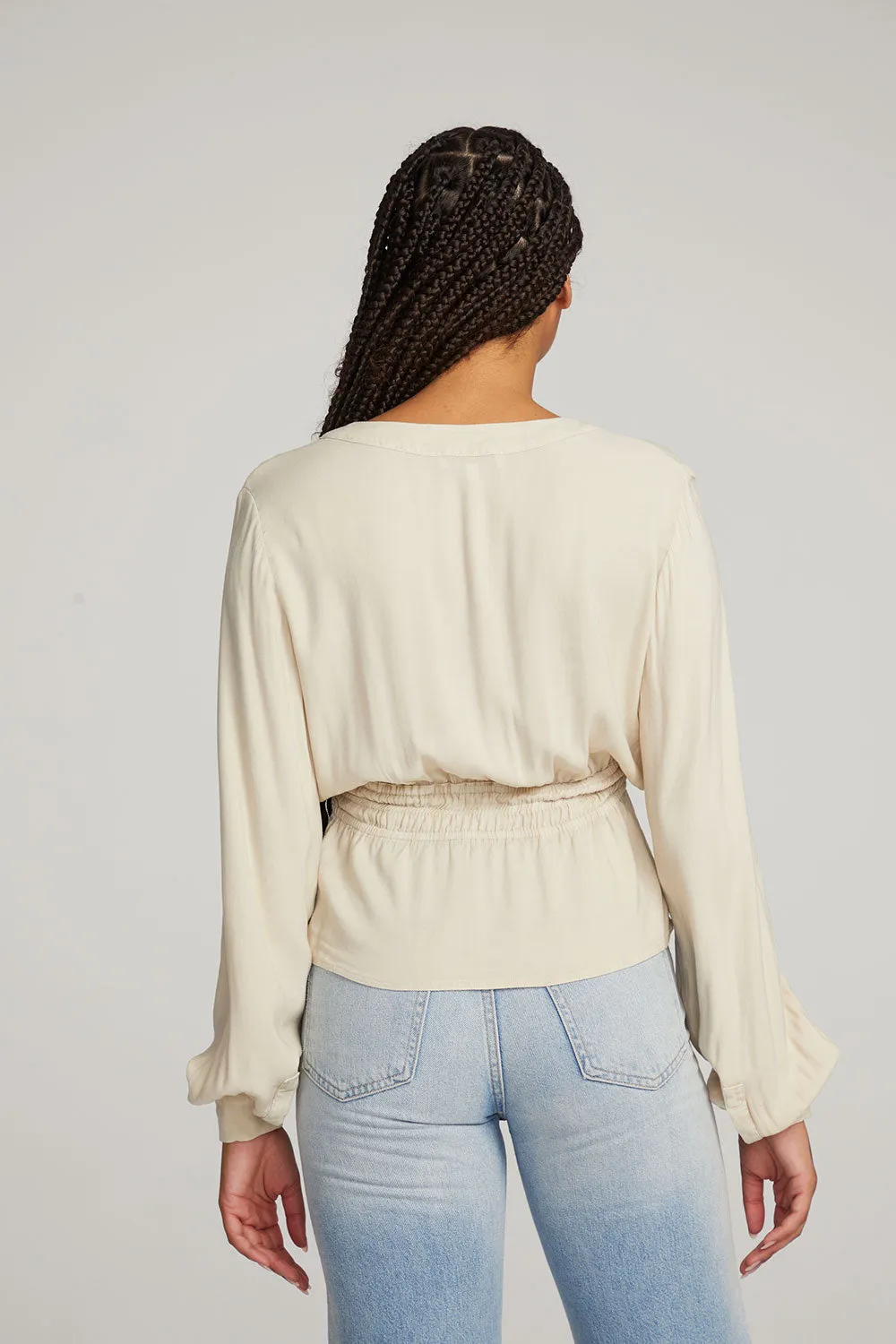 Liberty Bark-White Blouse sold by Chaser product image thumbnail 3