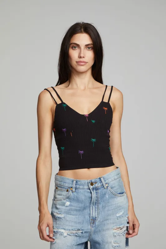 Strand Crop Top - Black Onyx sold by Chaser