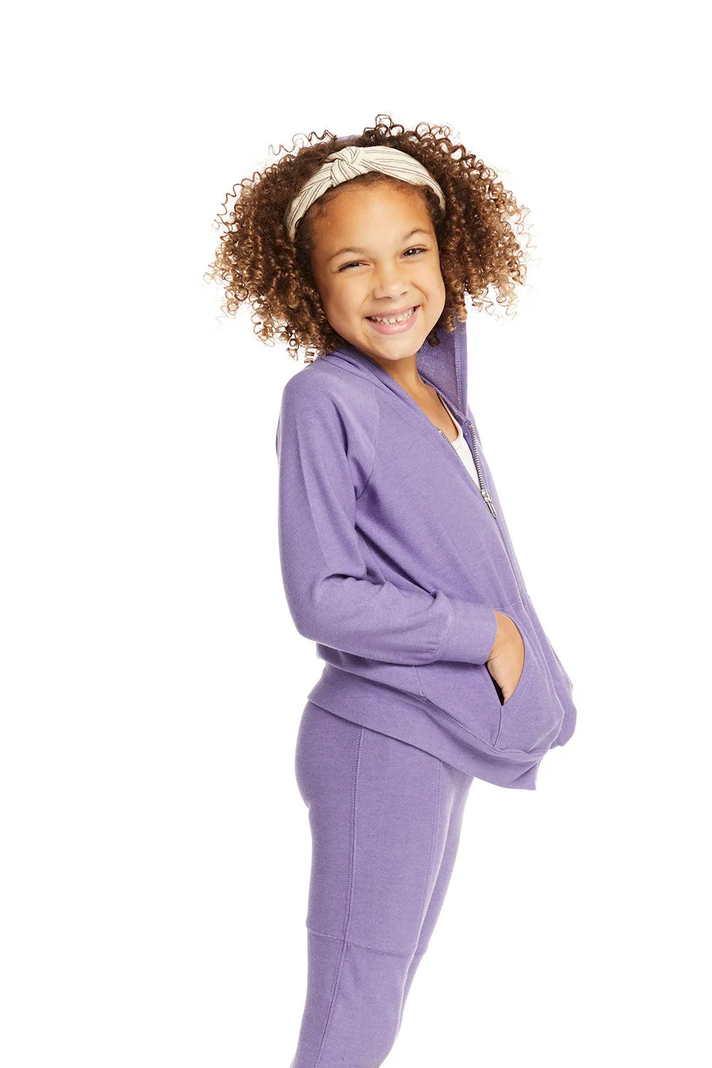 Veronica Purple Zip Up Hoodie sold by Chaser product image thumbnail 2