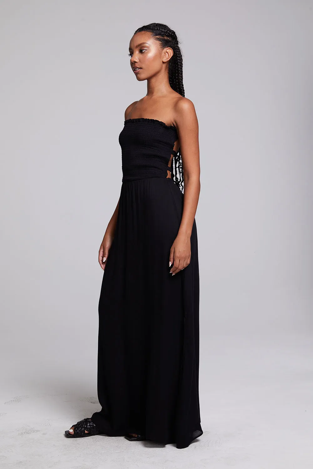 Anita Black Maxi Dress sold by Chaser product image thumbnail 5