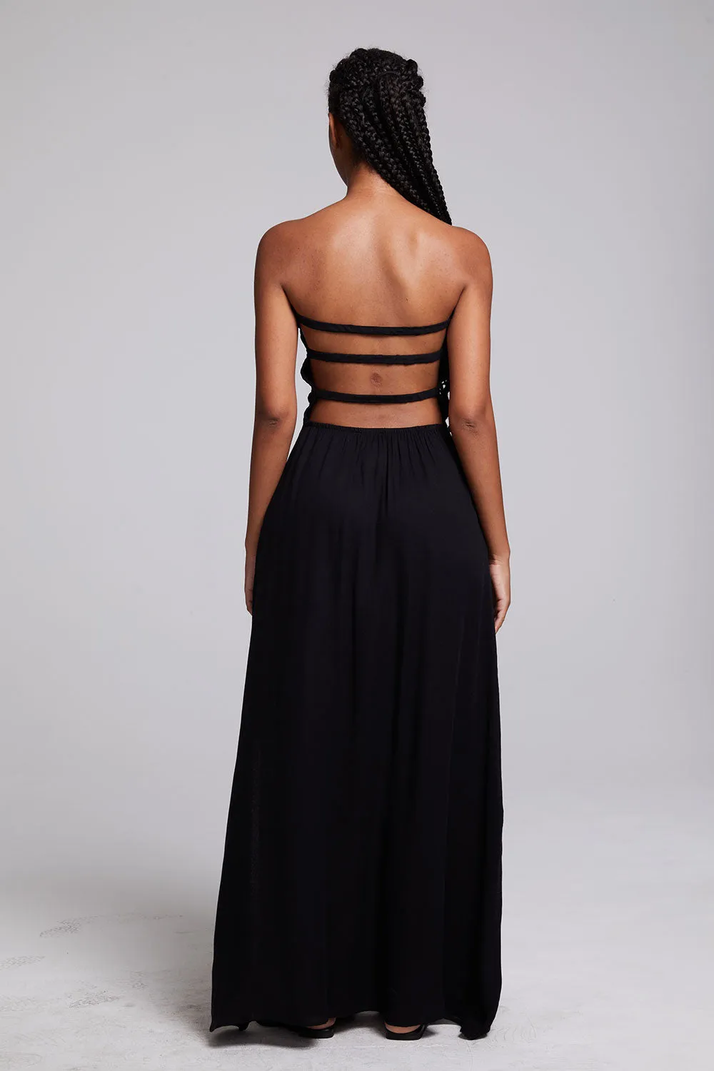 Anita Black Maxi Dress sold by Chaser product image thumbnail 3