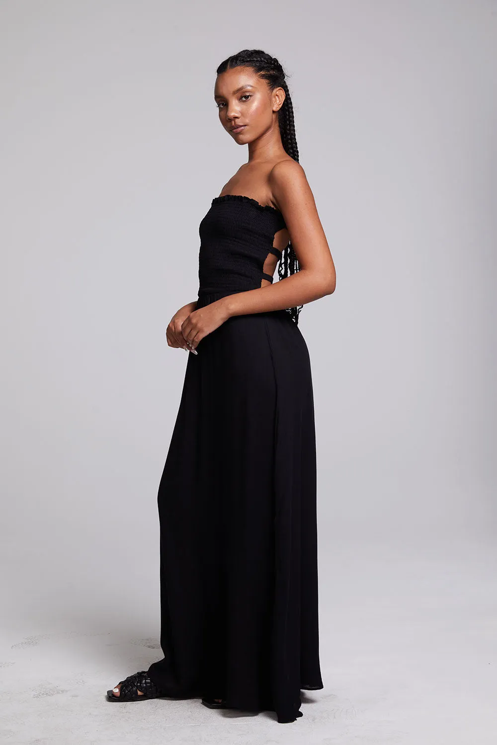 Anita Black Maxi Dress sold by Chaser product image thumbnail 2