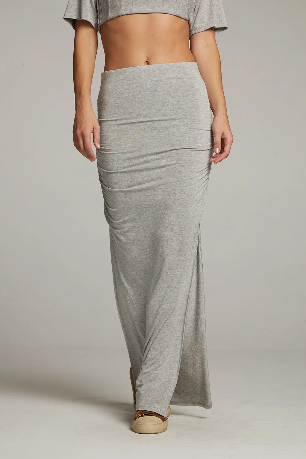 Wynwood Heather Grey Skirt sold by Chaser