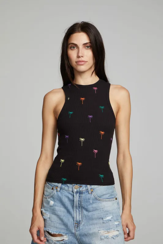 Carnaby Tank Top Palm Print sold by Chaser