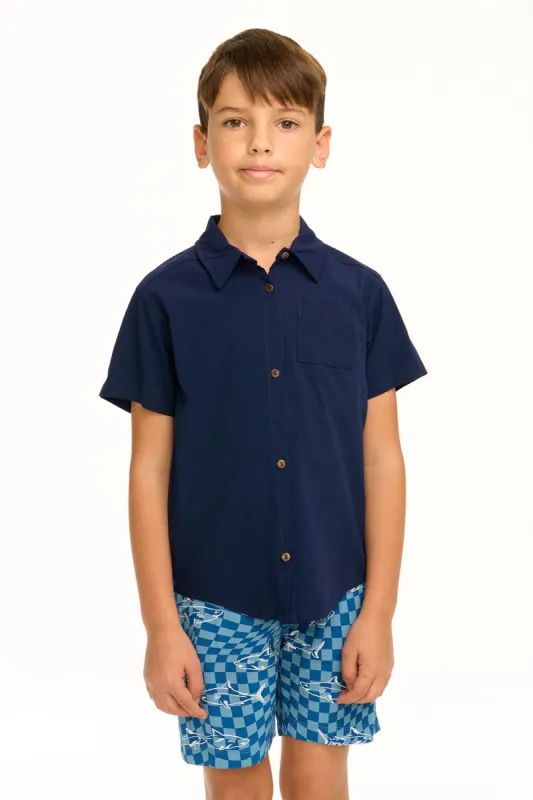 Boy's Avalon Collared Button Down Shirt sold by Chaser