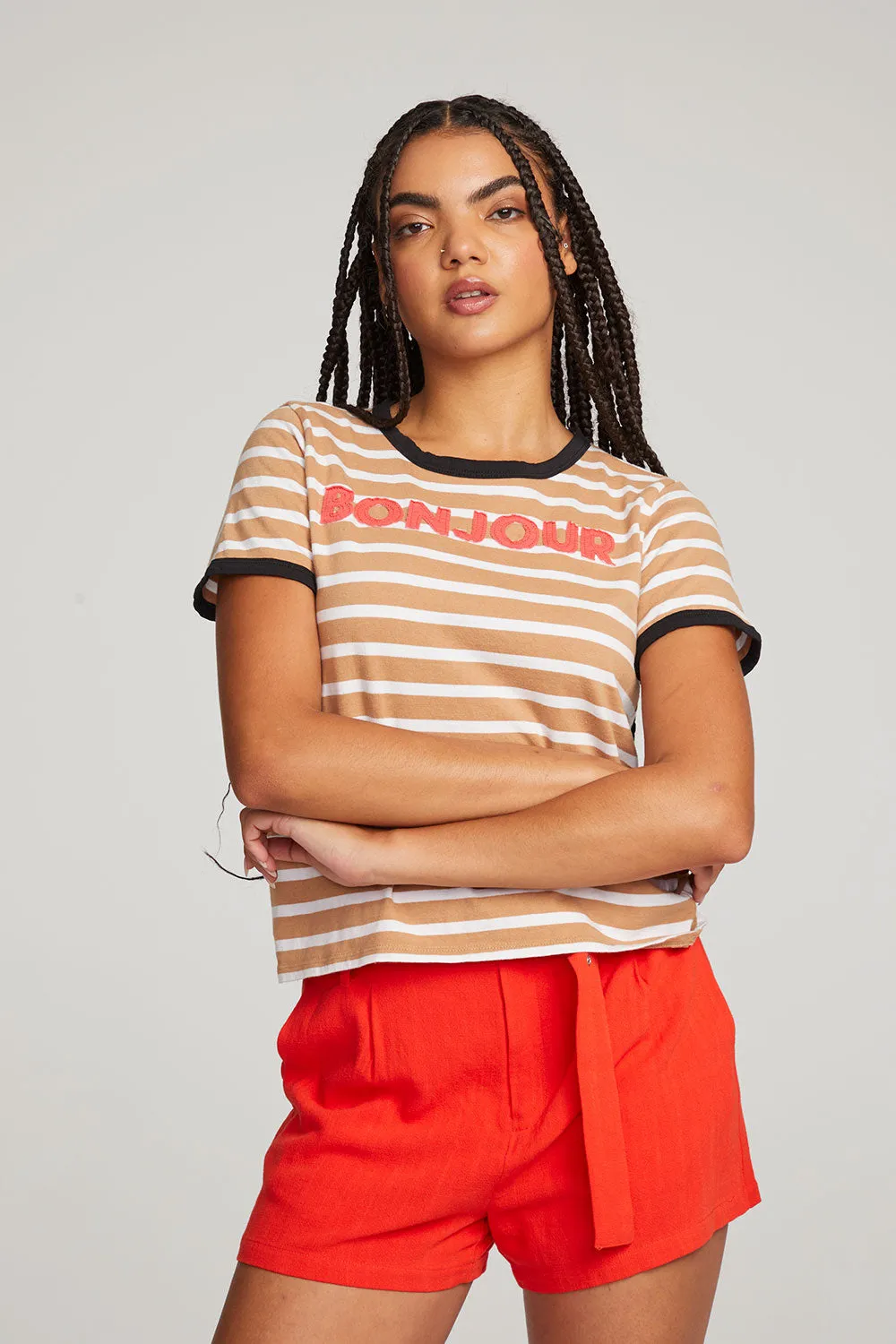 Bonjour Tee sold by Chaser product image thumbnail 4