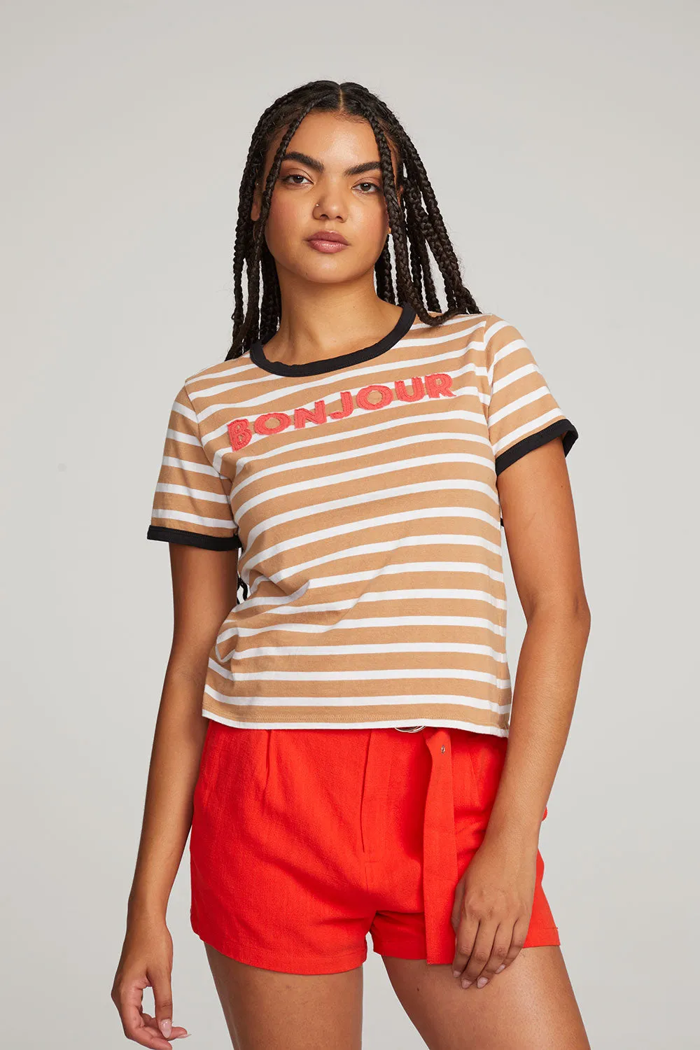 Bonjour Tee sold by Chaser product image thumbnail 5