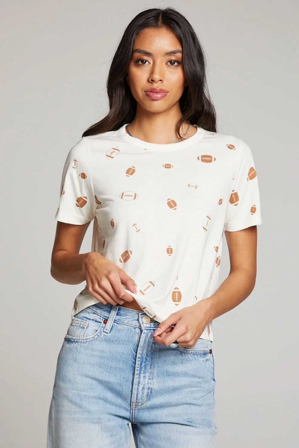 Football Party Embroidery Tee sold by Chaser