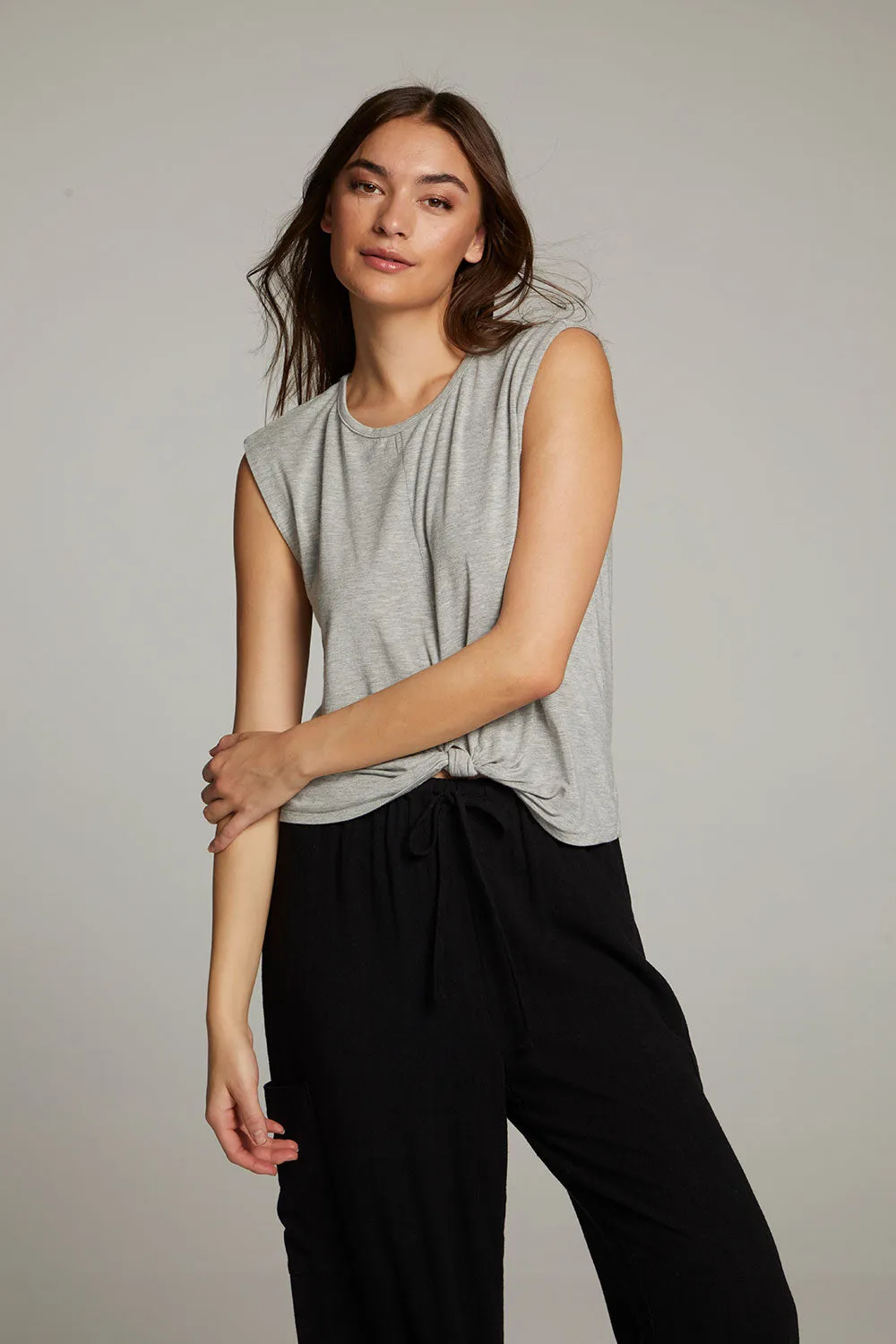 Ocean Heather Grey Tank sold by Chaser product image thumbnail 2