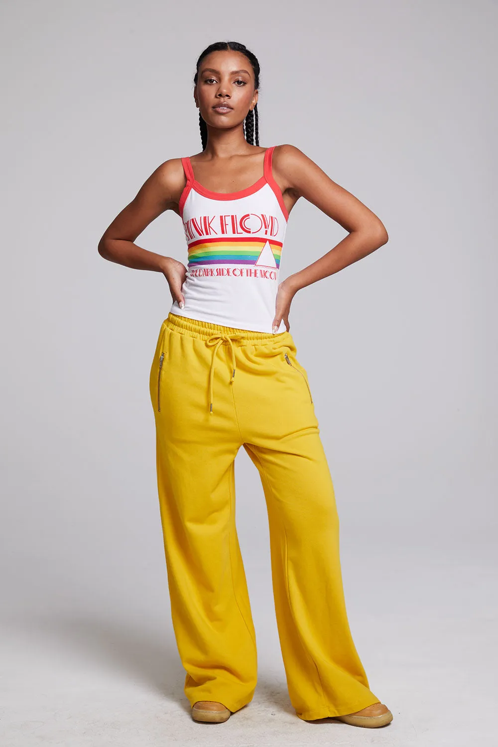 Pink Floyd Rainbow Dark Side of the Moon Tank Top sold by Chaser product image thumbnail 5