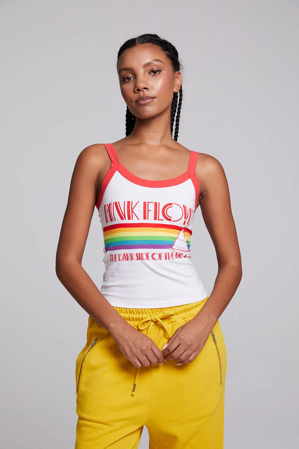 Pink Floyd Rainbow Dark Side of the Moon Tank Top sold by Chaser product image thumbnail 4