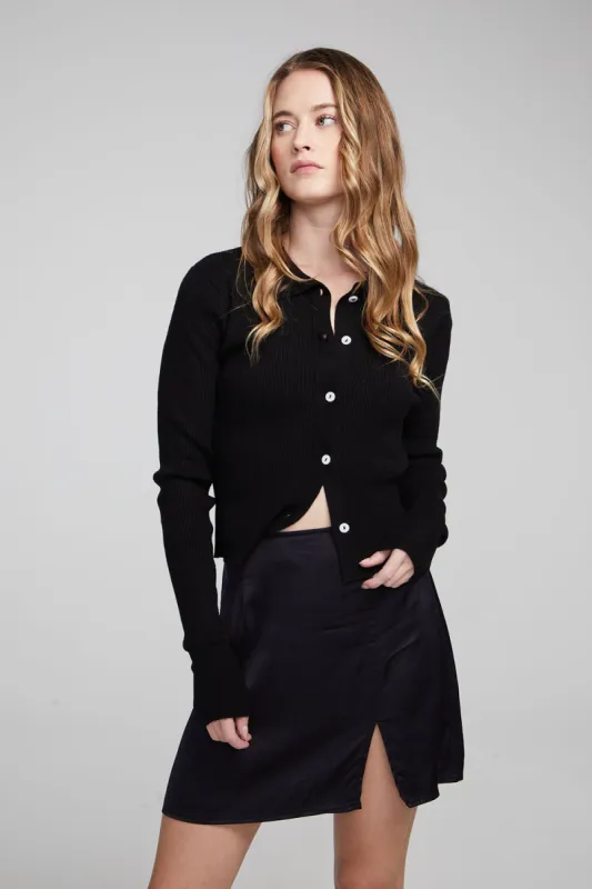 Jayla Shadow Black Cardigan sold by Chaser