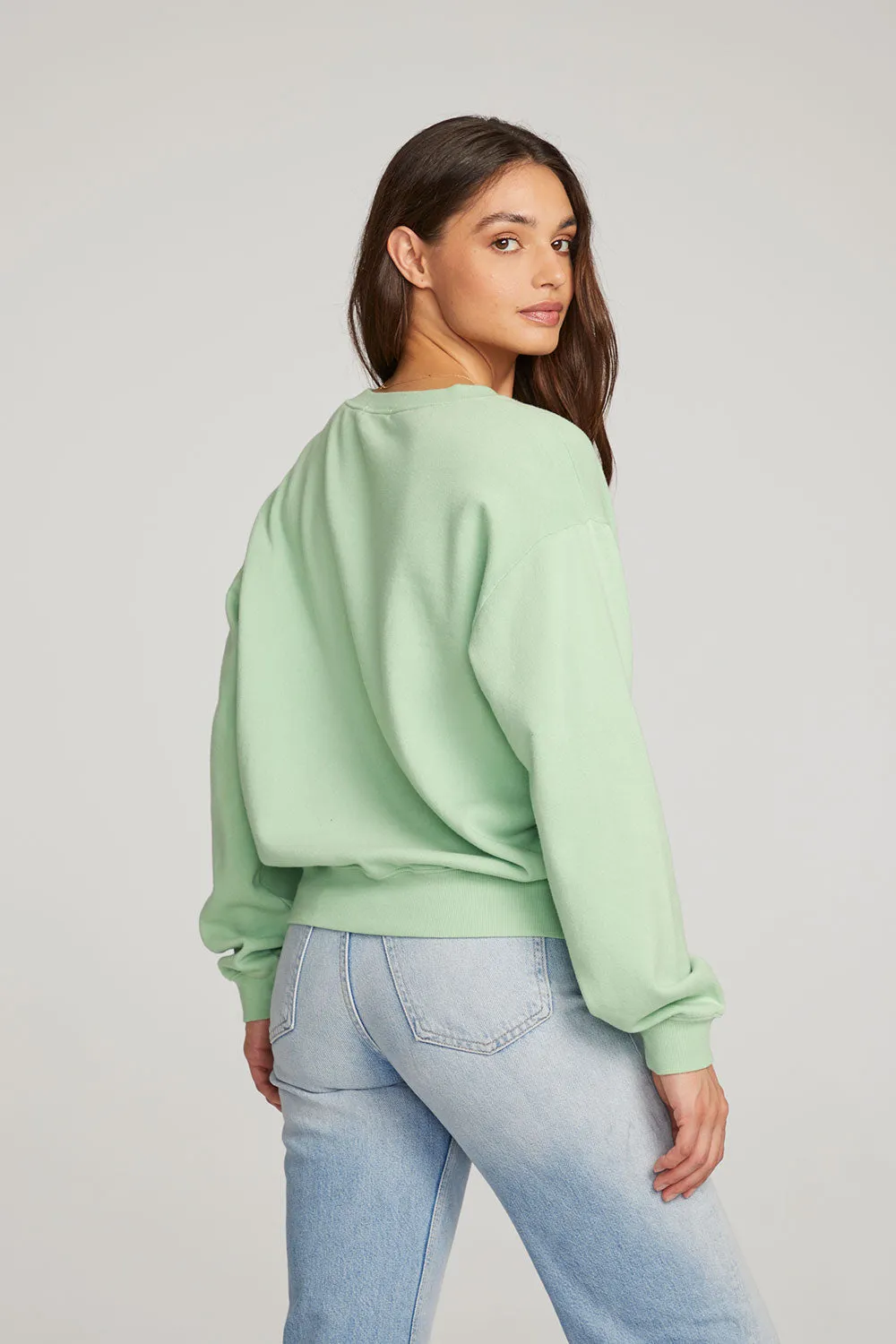 Poppy Quiet Green Pullover sold by Chaser product image thumbnail 3