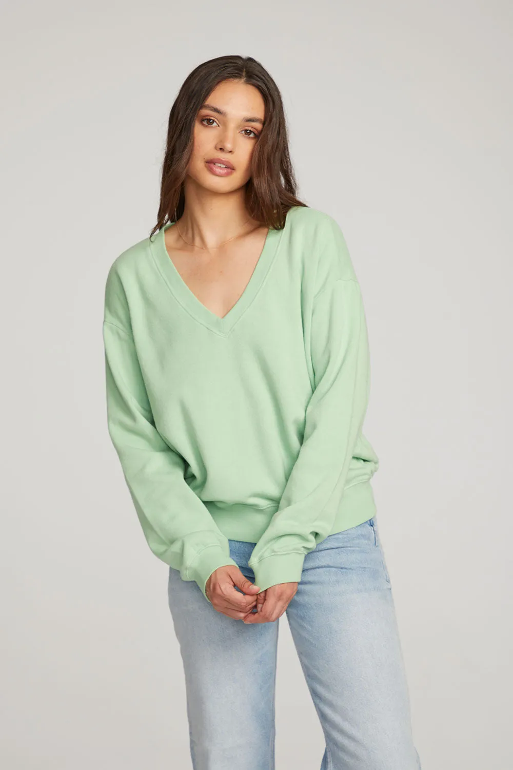 Poppy Quiet Green Pullover sold by Chaser product image thumbnail 5