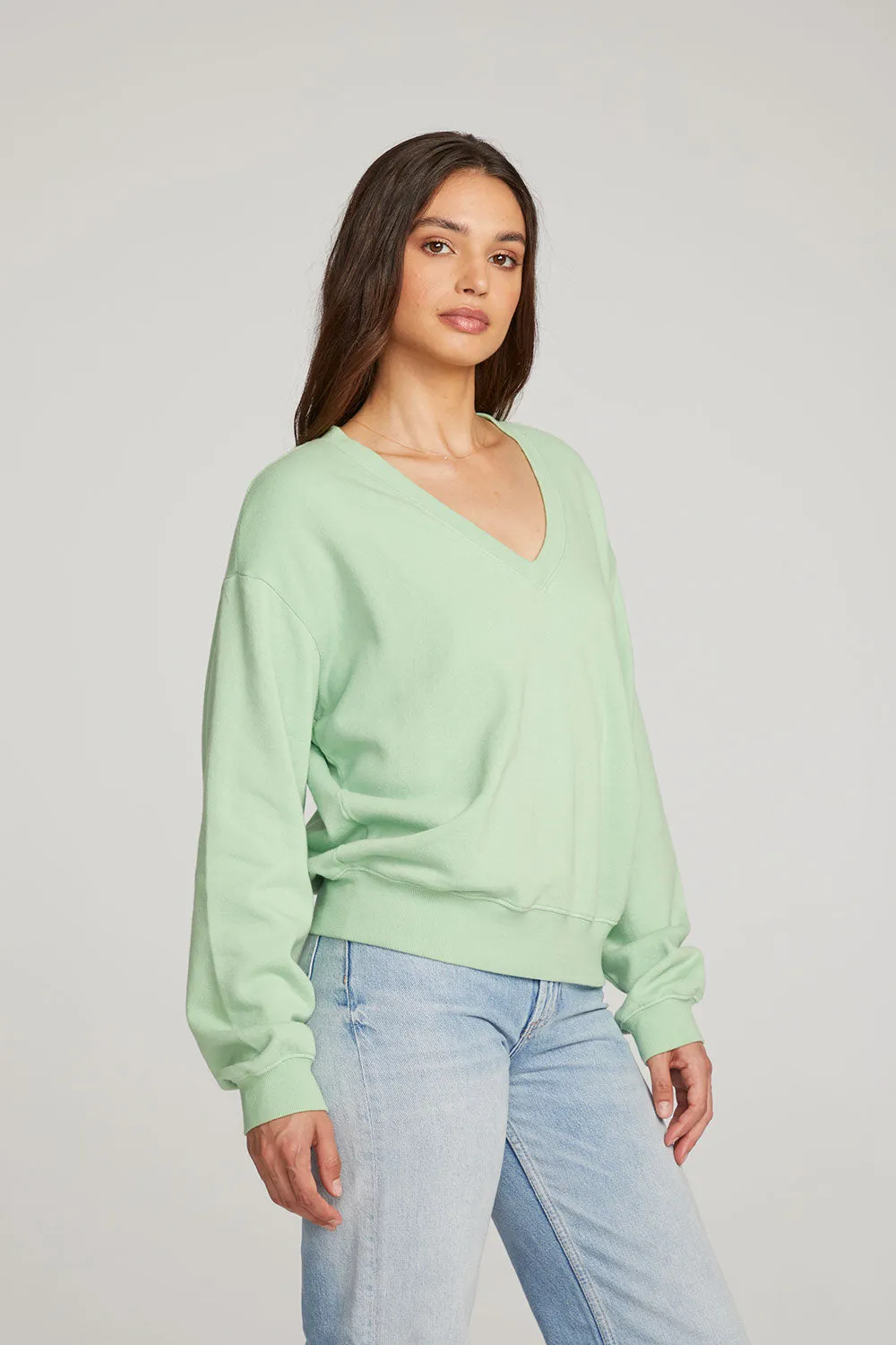 Poppy Quiet Green Pullover sold by Chaser product image thumbnail 2
