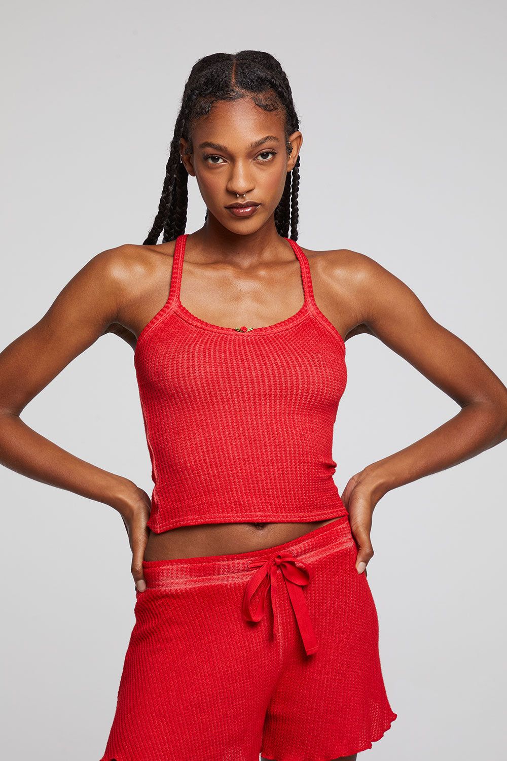 Andi Crimson Tank Top sold by Chaser product image thumbnail 2