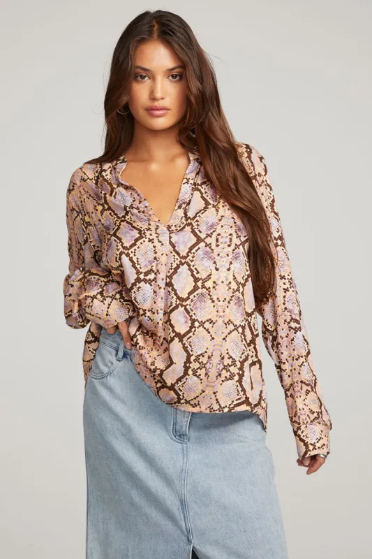 Denver Python Print Blouse sold by Chaser
