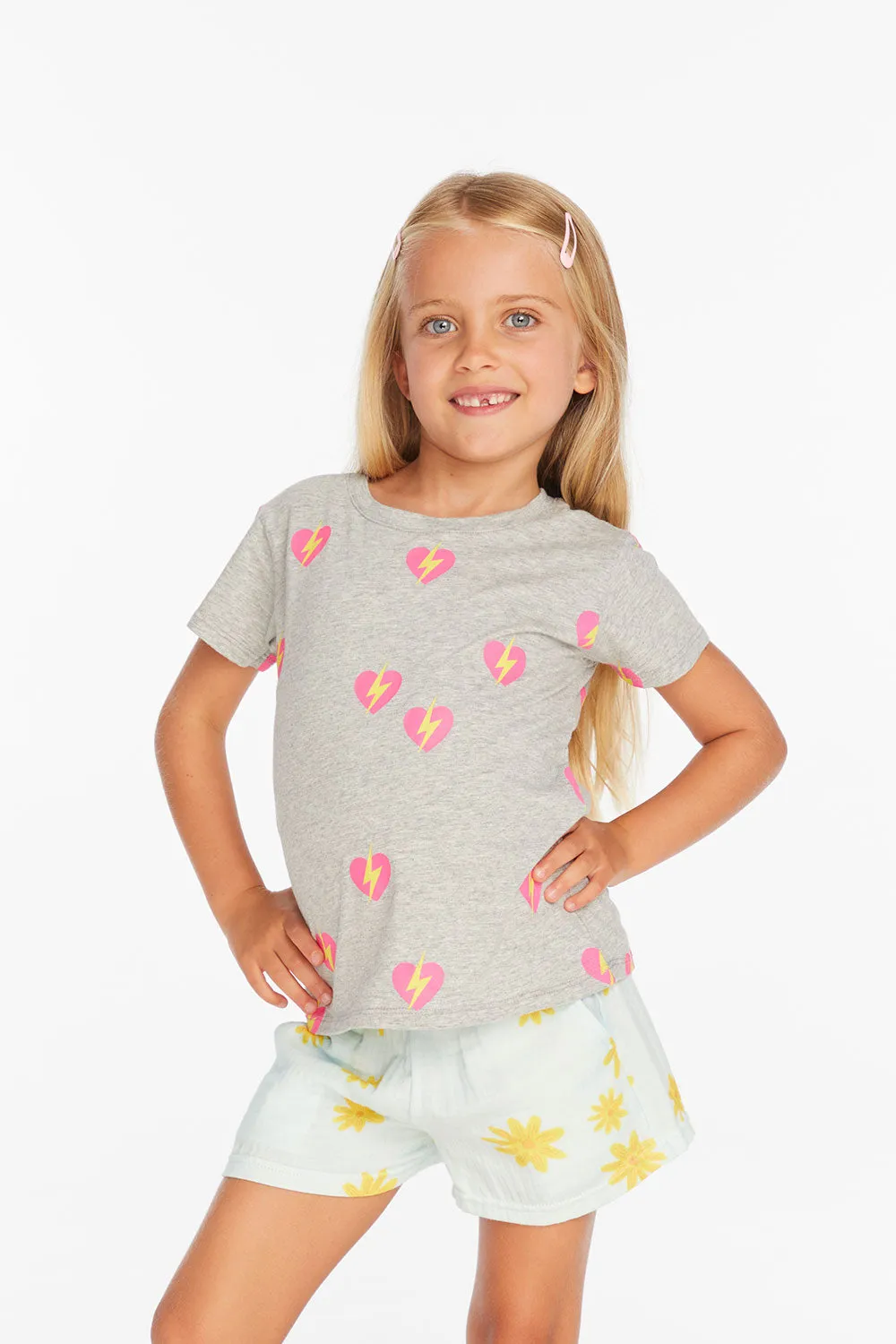 Lightning Heart Girls Tee sold by Chaser