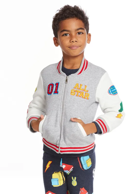 All Star Varsity Patches Boys Jacket sold by Chaser