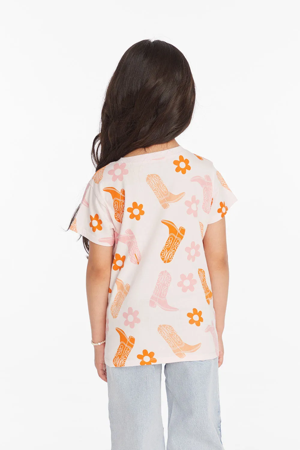 Cowgirl Boots Girls Tee sold by Chaser product image thumbnail 5