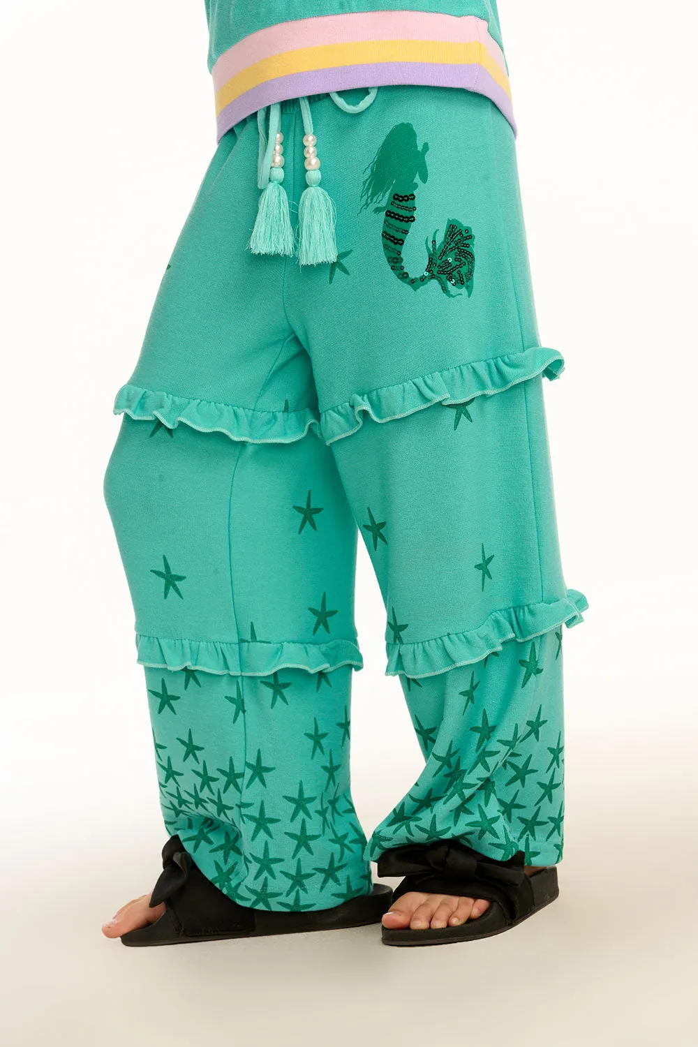 Disney's the Little Mermaid Beneath The Waves Joggers sold by Chaser product image thumbnail 2