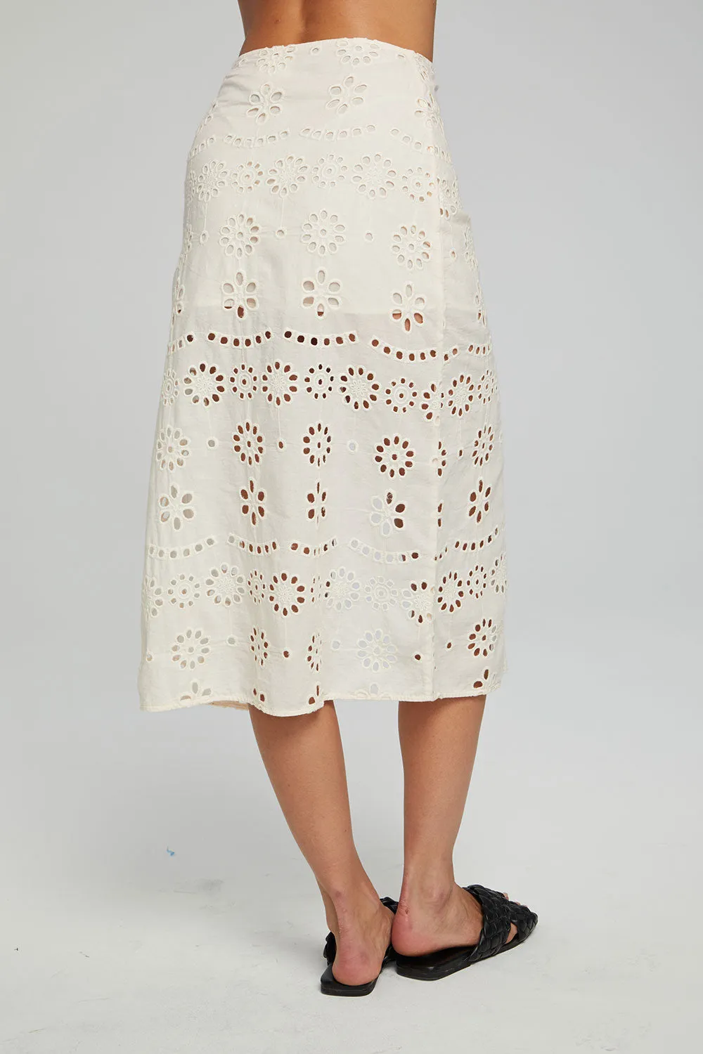 Belle Midi Skirt - Gardenia sold by Chaser product image thumbnail 3