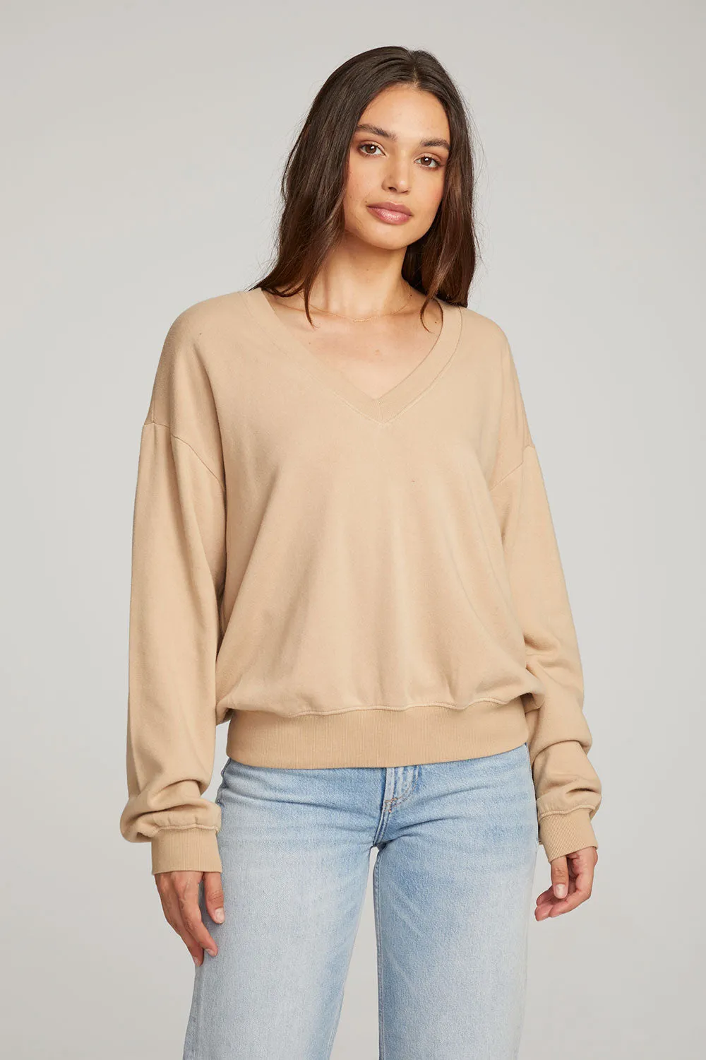 Poppy Cappuccino Pullover sold by Chaser product image thumbnail 2
