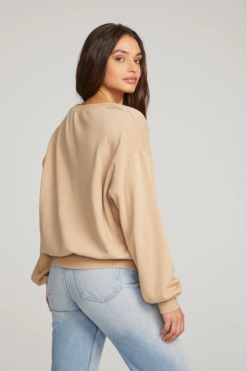 Poppy Cappuccino Pullover sold by Chaser product image thumbnail 3