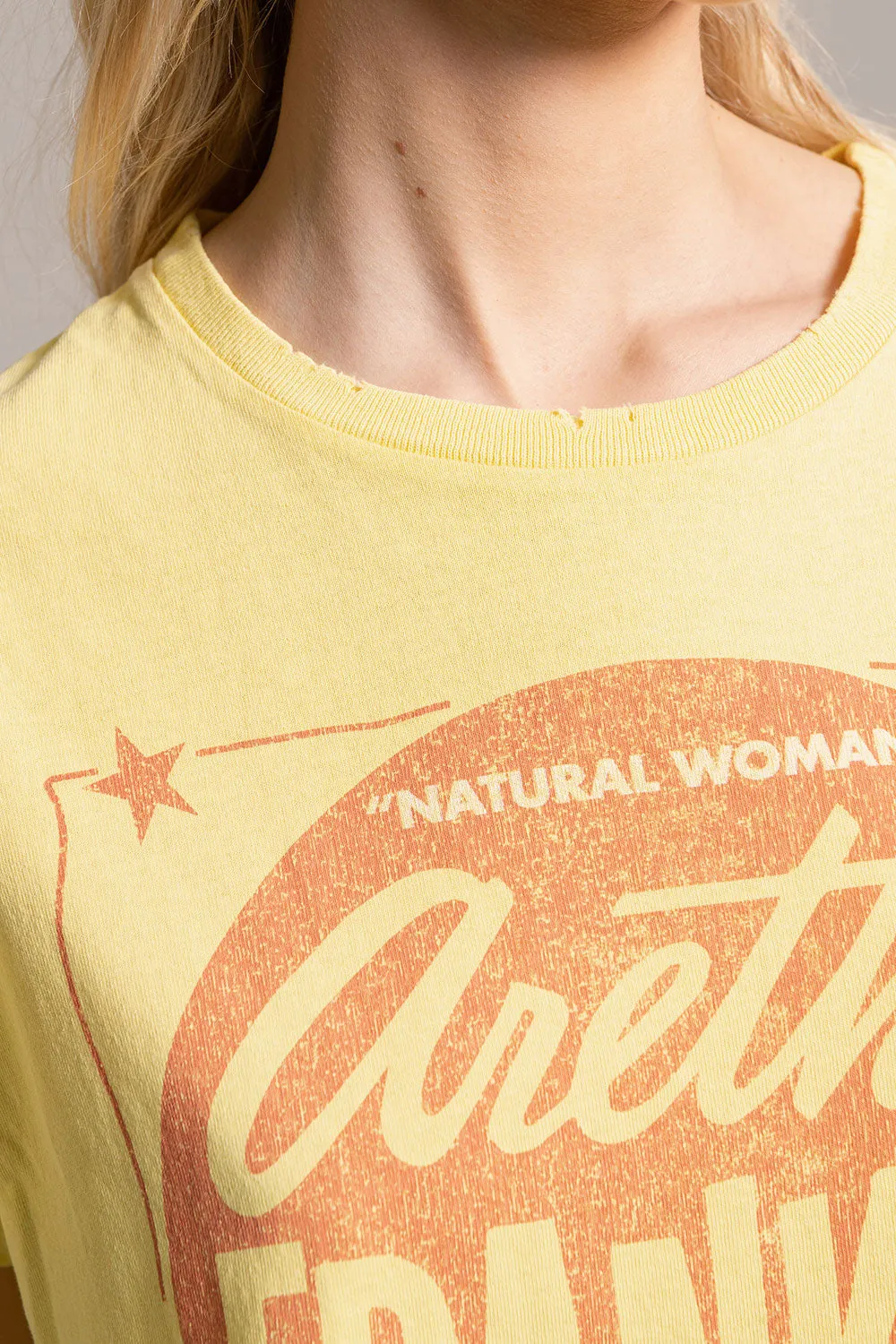 Aretha Franklin - "Respect" Distressed Crew Neck sold by Chaser product image thumbnail 2