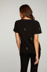 Beaded Skulls Short Sleeve Tee sold by Chaser
