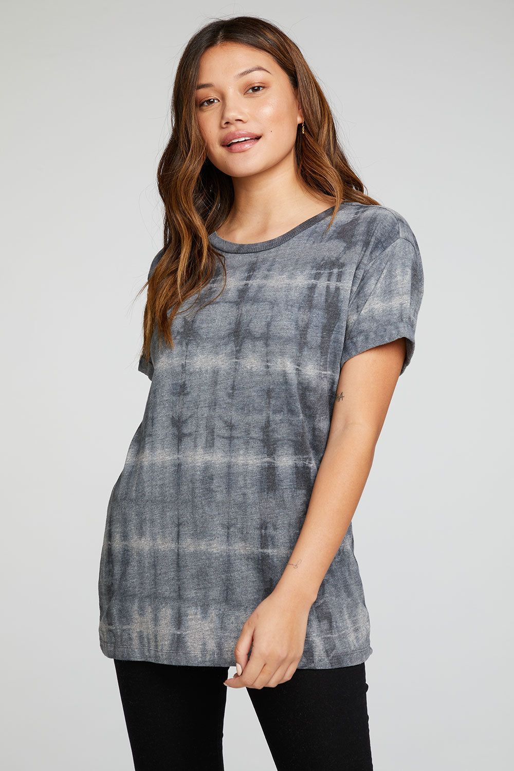 Triblend Jersey Rolled Sleeve Crew Neck Tee sold by Chaser product image thumbnail 3