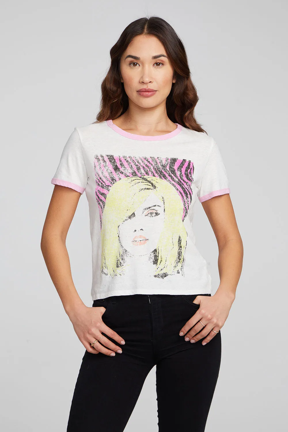 Blondie Punk Poster Ringer Tee sold by Chaser
