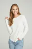 Long Sleeve Crew Neck Shirttail Tee sold by Chaser
