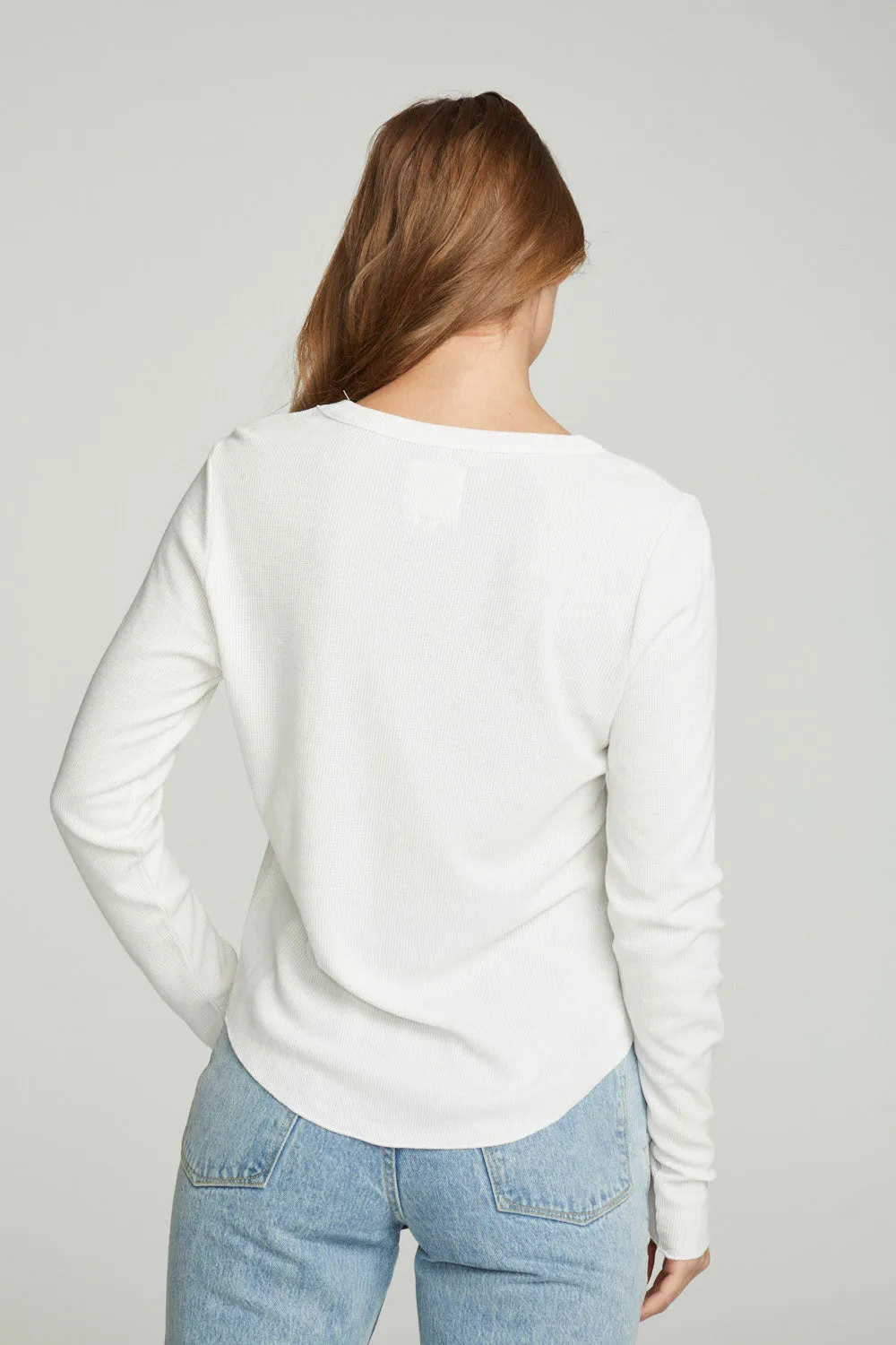 Long Sleeve Crew Neck Shirttail Tee sold by Chaser product image thumbnail 3
