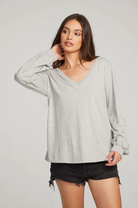 Kara Heather Grey Long Sleeve made by Chaser
