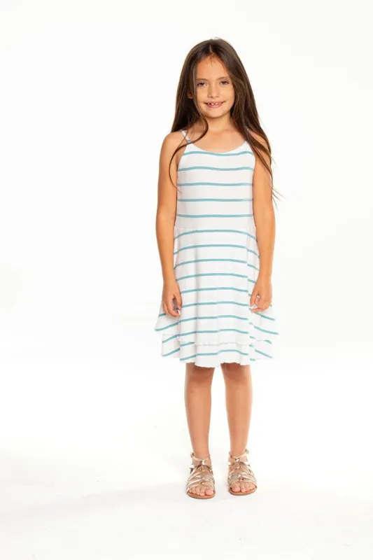Girls Baby Rib Flouncy Cami Mini Dress sold by Chaser
